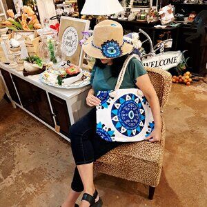 🌞✨ handmade set – beach hat + matching bagY 🚨